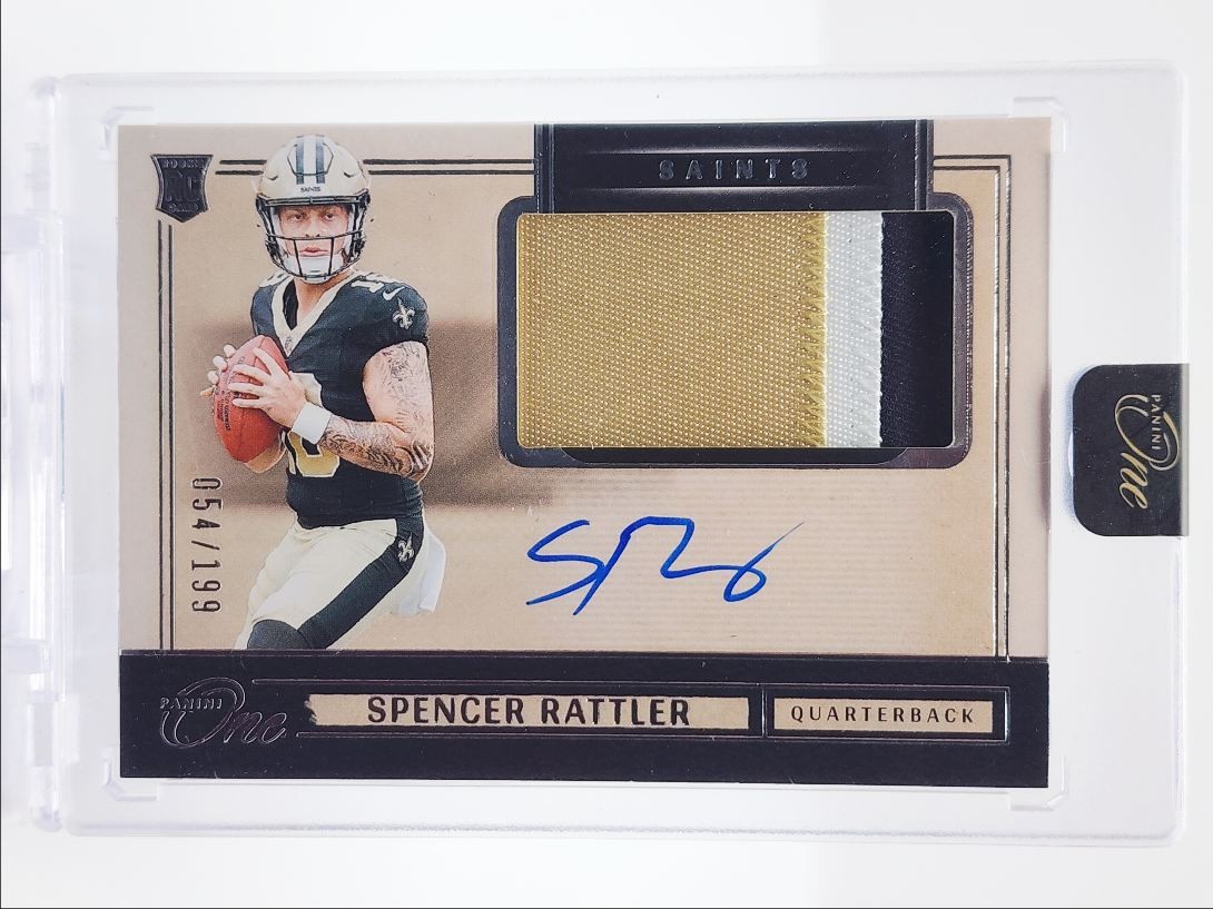 SPENCER RATTLER 2024 PANINI ONE RPA ROOKIE PATCH #14 RC AUTO /199 Q5829