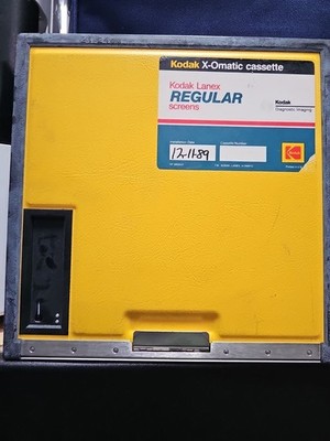 Kodak X-Omatic diagnostic imaging cassette used in older X-ray systems.