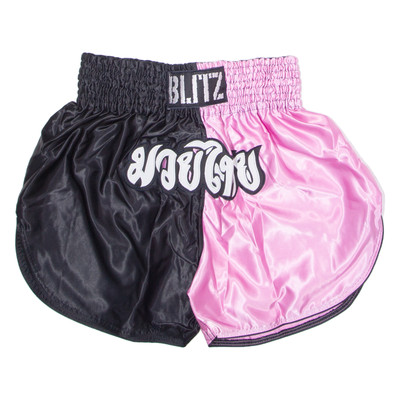 BLITZ Kampfsport Herren Sport Shorts Pink Farbblock L W30