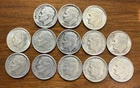 Lot of 13- U.S. 90% Silver Roosevelt Dimes 1952,1957, 1960-1964 P & D Mints