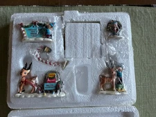 Hawthorne Village Rudolph Christmas Town Elves Decorating for Christmas