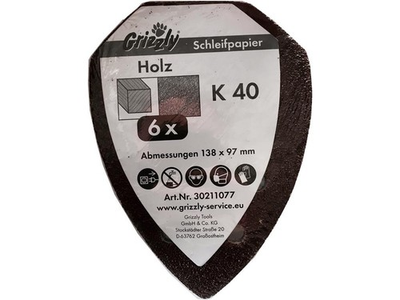 #ad Schleifblatt Set K40 6 teilig passend für Parkside LIDL PMS 130 EUR 9.99