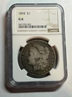 1894 P MORGAN SILVER DOLLAR NGC G6 NICE ORIGINAL KEY DATE