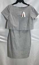 Banana Republic Black Striped Dress Women's Size 10