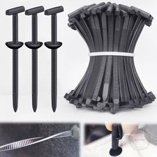 Upgraded Nylon Universal Cable Tie Buckles Nylon Zip Ties Holders Kit[100+100Pcs