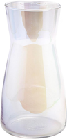 Blumenvase Glas, Klarglas Vase, 20CM Hoch Glasvase FüR Tischdeko, Dekorative Vas
