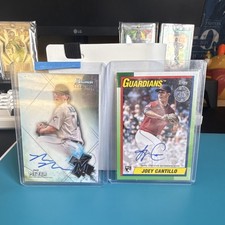 Topps Autographed Max Meyer Bowman Sterling & Joey Cantillo Guardians Cards Lot