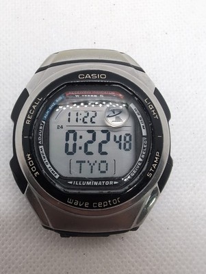 Casio WV-57HJ Watch Men 41mm Digital Silver Alarm Chronograph New Battery