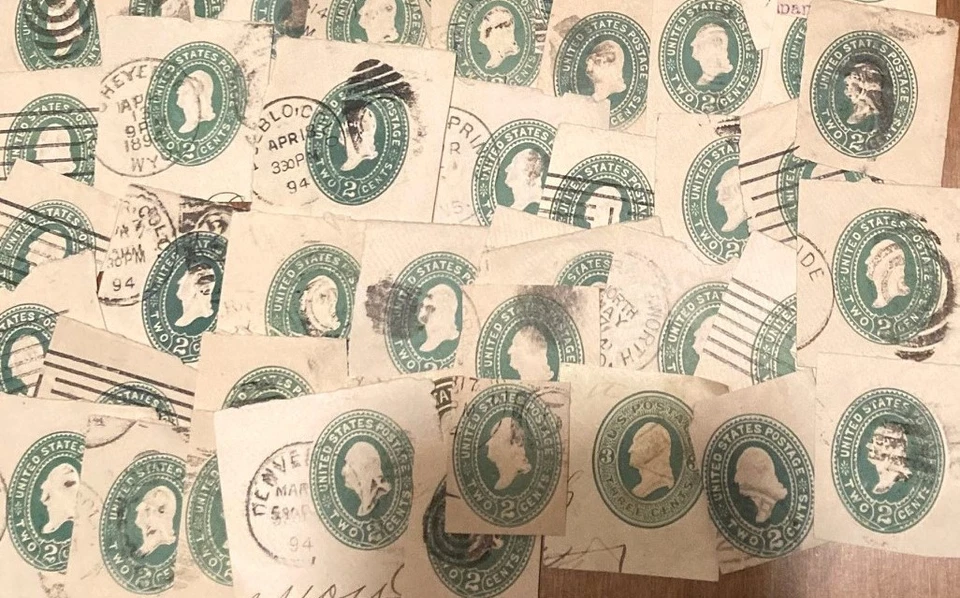 Pre-1900 Cut Square Lot Most All Sound Used Much Duplication As Per Scans (5G08) - Image 4 of 4