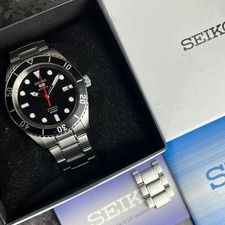 Rare Seiko 5 Sports SRPB91K1 Men Black Sunray Dial Diver Automatic Watch Sport 3
