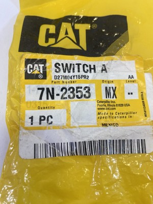 Caterpillar Cat 7N-2353 Switch A 24V Toggle Switch Excavator / Asphalt Paver
