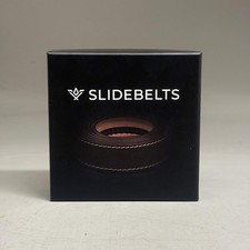 SLIDEBELTS Classic Brown Leather Belt Strap Without Buckle 