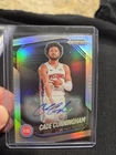 2024-25 Panini Prizm Black Cade Cunningham Auto Silver Prizm #8 Pistons