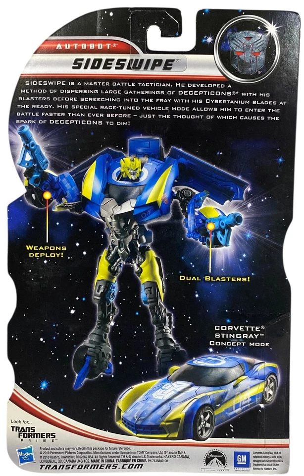 Transformers Dark of the Moon Sideswipe Walmart Exclusive Action Figure NEW 2011 - Image 2 of 2