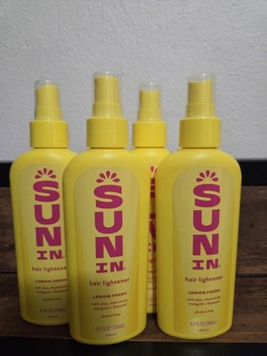 (4) Sun-In Hair Lightener Lemon Fresh 4.7oz New 