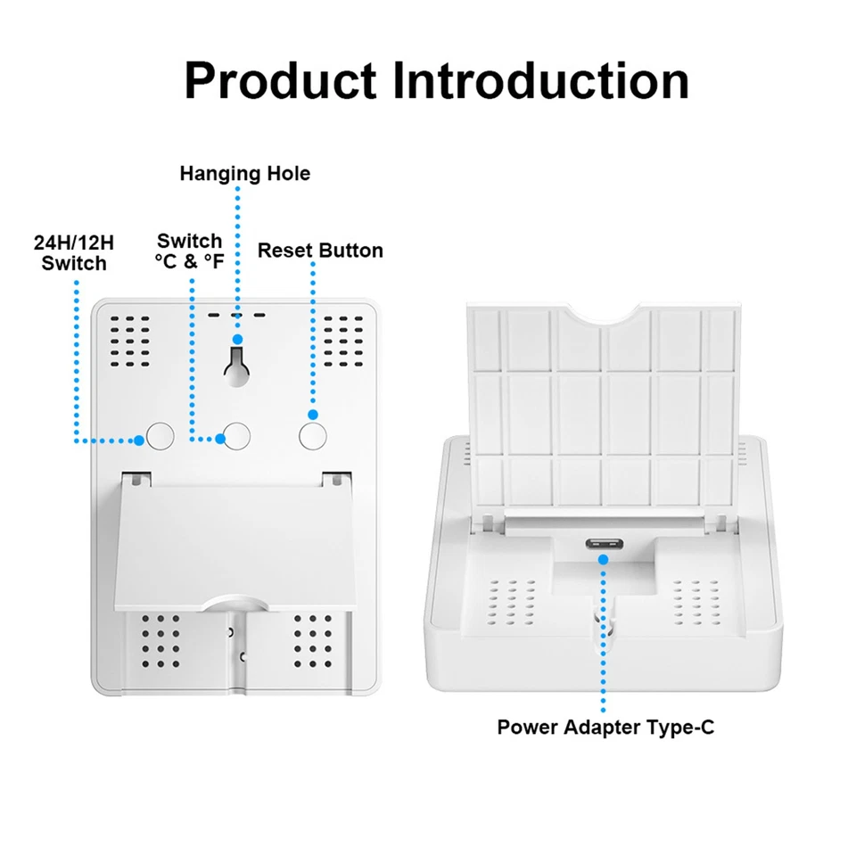 Tuya WiFi Temperature Humidity Sensor Smart Thermohygrometer APP Remote Control/ - Bild 3 von 4