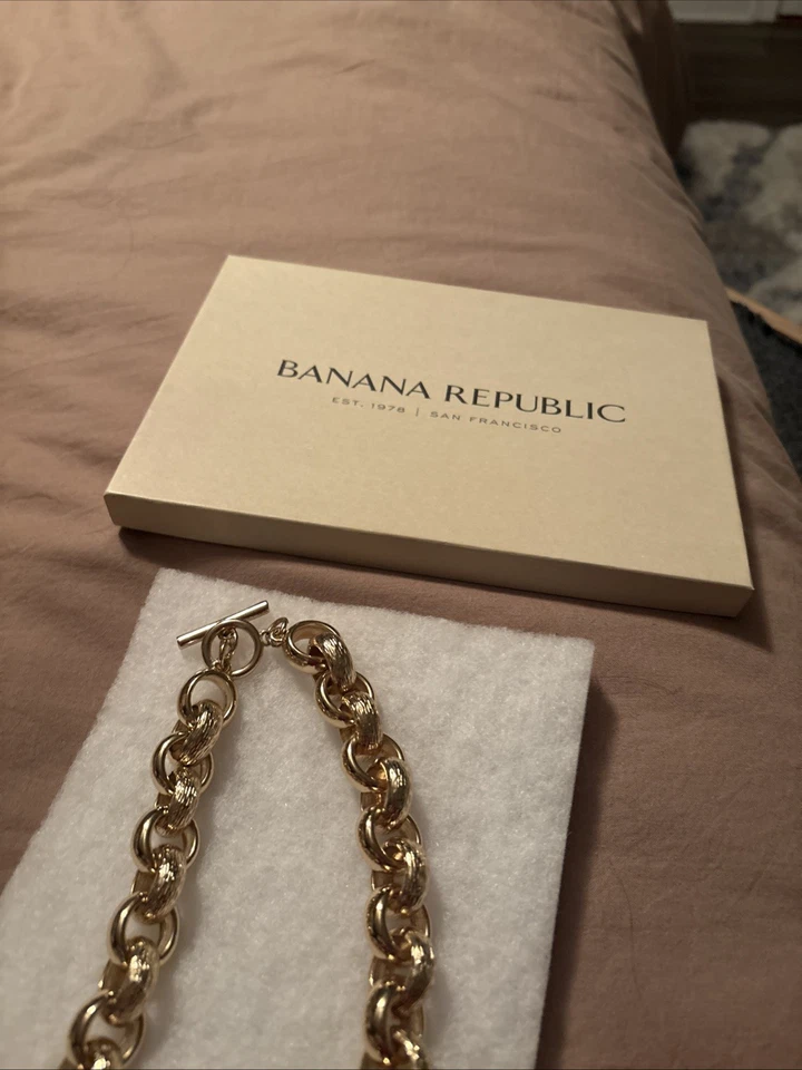 Nuevo Collar Cadena 16" Banana Republic Regalo Moda Mujeres Joyería 2Opción Elegida Foto 2 de 3