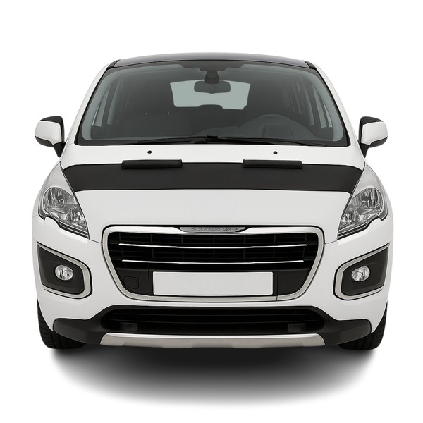 Haubenbra Steinschlagschutz Bonnet Bra FüR Peugeot 3008 2013-2016 Schwarz Halb-image