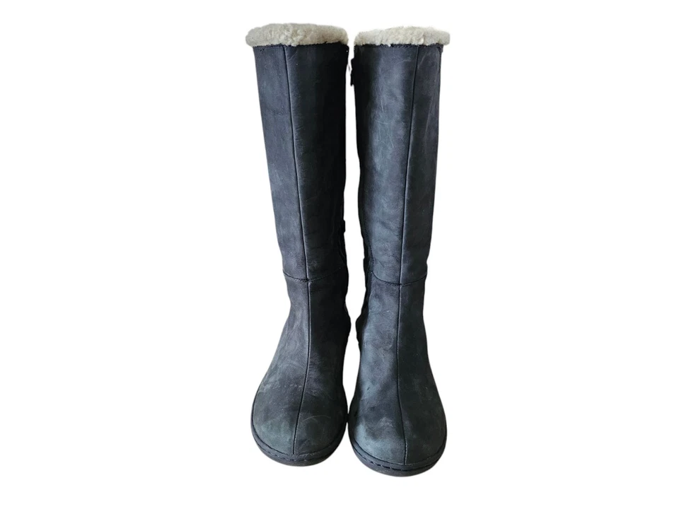 Teva Women Figueroa Black Nubuck  Faux Fur Lined Knee Boots sz 9 - Image 2 of 4