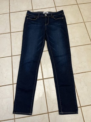 PAIGE DENIM NEW! Dark Wash SOFT! SKYLINE SKINNY Mid Rise Jeans in SURFACE Sz 29