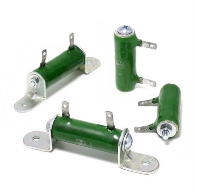 4pcs Wirewound Power Resistor 10W Ceramic 1Ω - 10KΩ w/Mounting - Mil Spec - USSR