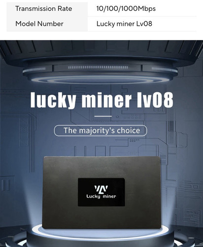 Lucky Miner LV08 BTC Bitcoin Crypto Miner Solo Lottery Miner 4.5Th/s US Plug 120 - Picture 1 of 2