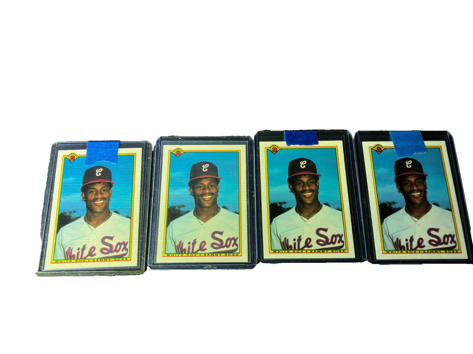 1990 Bowman Tiffany #312 Sammy Sosa RC  - PSA 9  / BGS 9  "   LOT OF 14 Total view 3