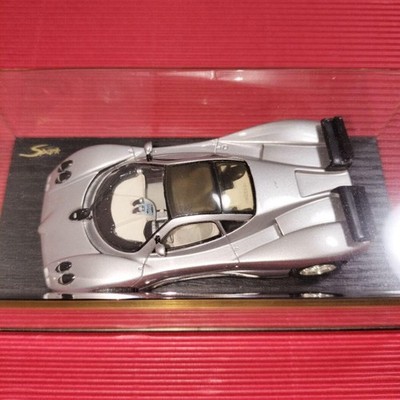 Spark Modell 1/43 Pagani Zonda C12 7.3 silber Diecast Auto neu ungeöffnet
