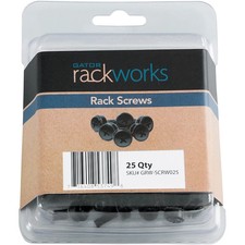 Gator GRWSCRW025 25Pack of Rack Screws with Washers, Black