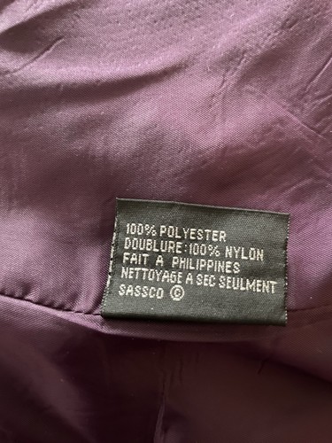 Le Suit Women's Purple 100% Polyester Skirt Suit One Button Size 18 - Picture 6 of 8