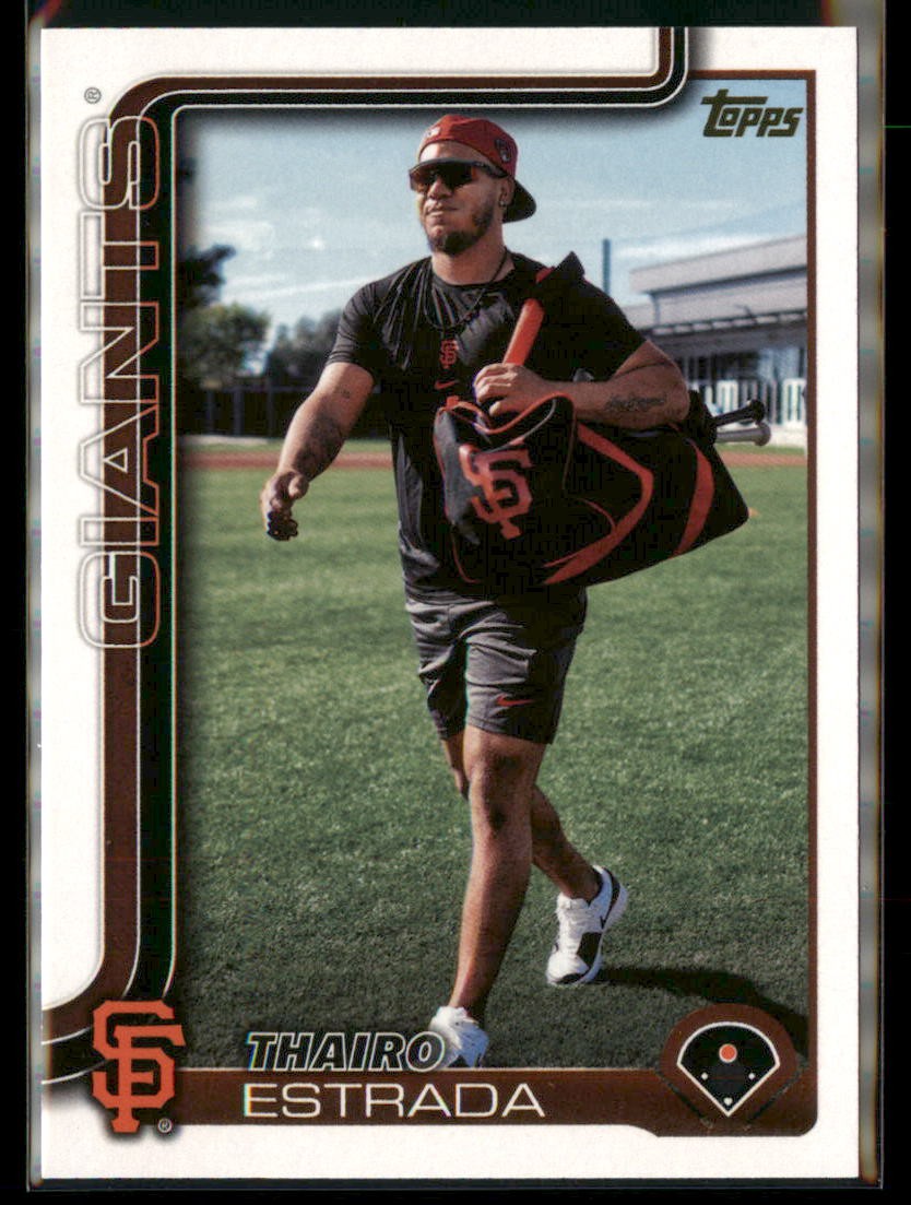 2025 Topps #2 Thairo Estrada Golden Mirror Variation