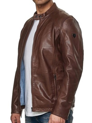 TAZZIO Jacke Lederjacke Herren Echtleder Übergangsjacke Leder Mantel Parka