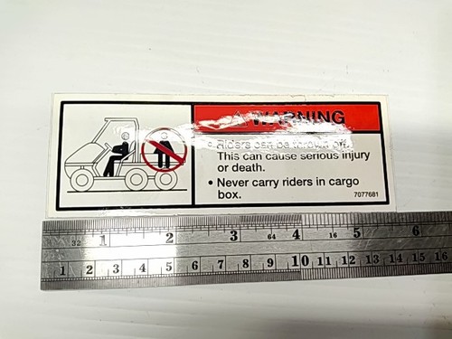 Decal-Warning Box - ---- POLARIS NOS