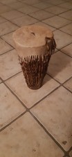 Origninal Afrikanische Trommel Djembe Handtrommel Ziegenfell 30 cm hoch Antik