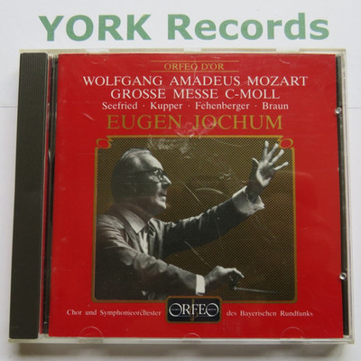 MOZART - Grosse Messe JOCHUM / SEEFRIED / KUPPER / FEHENBERGER - Ex Con CD Orfeo