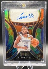 2023-24 Panini Select Cason Wallace Top Shelf Rookie Auto Tie Die 02/25 #TSS-WAL