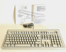 Apple AppleDesign Keyboard M2980 ADB Wired Mac Macintosh Platinum Gray VTG NOS