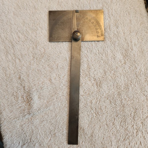 Vintage Lufkin Rule Co. No.891 Protractor Steel Finish  - used