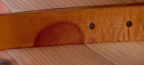 Mossimo Supply Co. Women’s Tan Leather Belt XL 42” Silver Buckle 1.5” USA Used - Picture 9 of 14