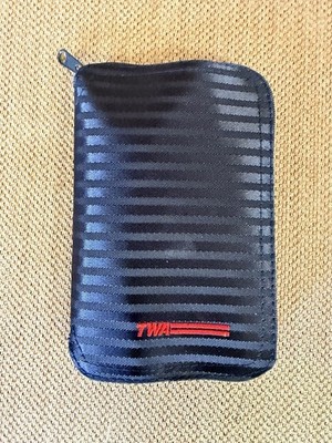 VTG TWA Duffle Zip Case Trans World Airlines First Class Expandable