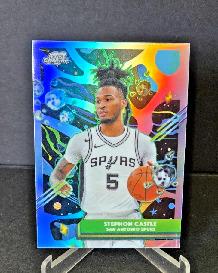 2025-26 Topps Cosmic Chrome Stephon Castle Nucleus Refractor #30 Spurs