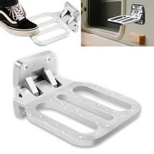 FS2797CH Large Folding Step Fit for Truck Trailers, 6.75 x 8.56 Inch Platform