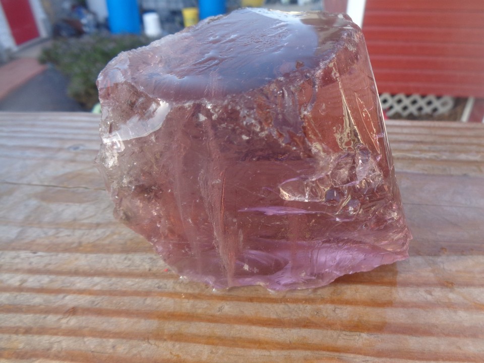 Glass Rock Slag Clear Pink Rocks 2.0 lbs 1A Landscaping Aquarium | eBay