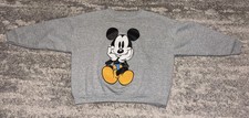 Vintage Mickey Mouse Disney Crewneck Sweatshirt Size 2XL Double Sided 90s