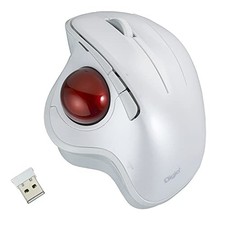 Nakabayashi Digio2 Trackball Mouse Adjustable Angle 5 Buttons Optical White