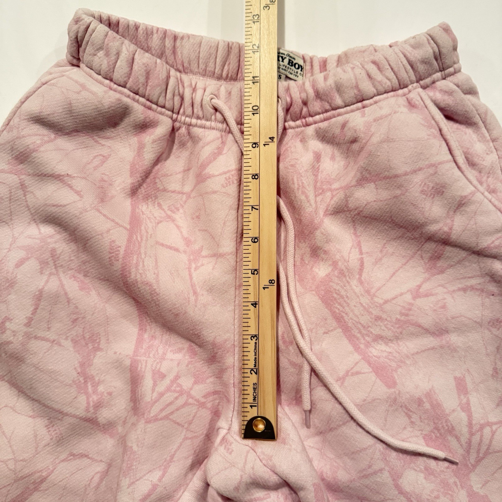 Dairy Boy Bubblegum Pink Camo Straight Leg Sweatpants Womens Size Small Rare image 4