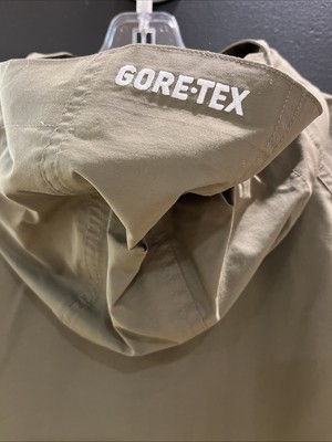 Supreme Gore-Tex Anorak Jacket Yellow Size Large Box Logo Brown