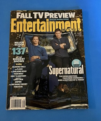 Entertainment Weekly Fall TV Preview Sept 16 2016 Supernatural Cover