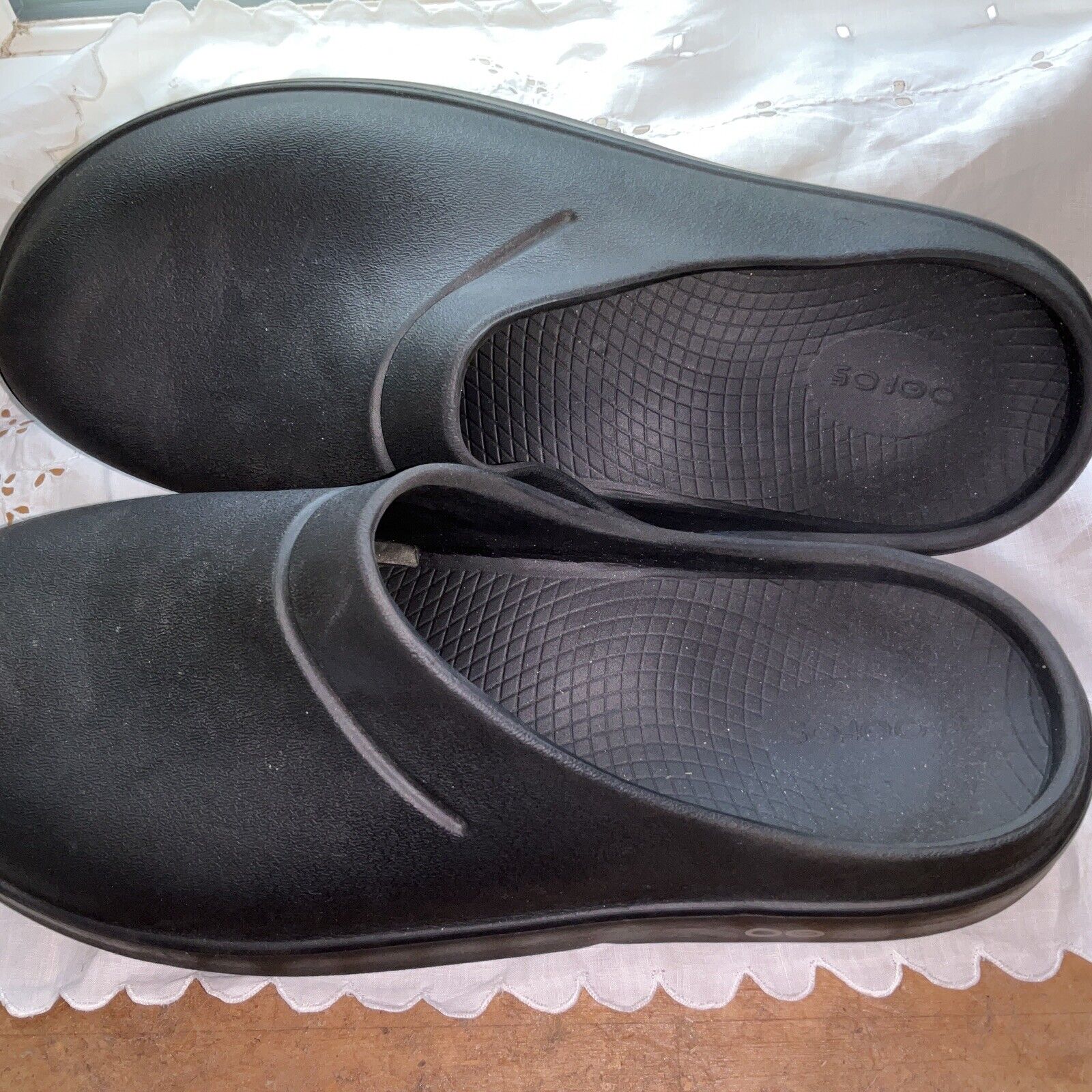 OOFOS OOCloog Recovery Clog Black Slip On Clogs Size Men 6 Women 8  848282001441