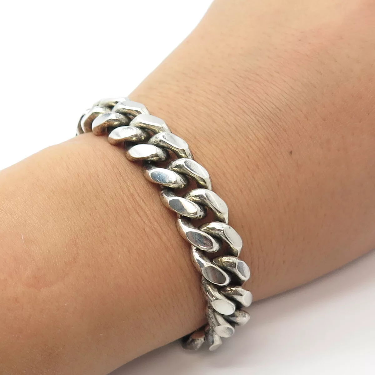 white and rosé silver knots type men's bracelet in 925 silver Made in Italy  | Gioiellitaly